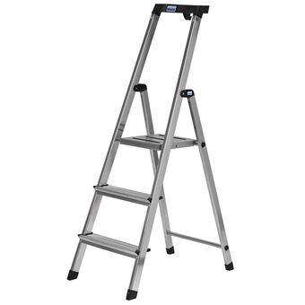 3-step folding ladder Krause 126313 Silver Aluminium