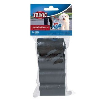 Waste bag Trixie 80 Units Black Plastic (4 Pieces) (4 Units)