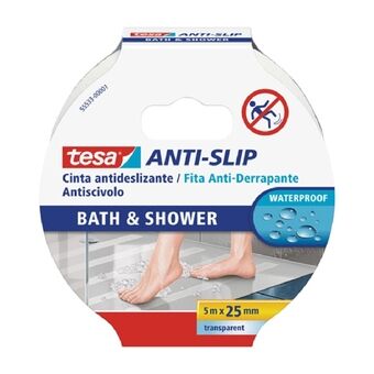 Adhesive Tape TESA Anti-slip bath & shower 5 m Non-slip