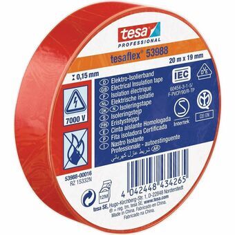 Insulating tape TESA Red (20 m x 19 mm)