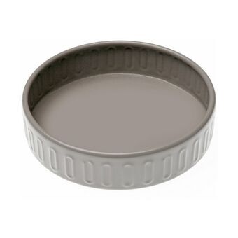 Soap dish Versa 1 Circular Grey Metal Fusion (10,5 x 2,3 x 10,5 cm)