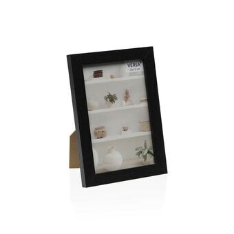 Photo frame Versa Black MDF Wood Vintage 1,2 x 12 x 17 cm