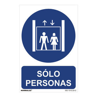 Sign Normaluz Sólo personas PVC (30 x 40 cm)
