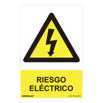 Sign Normaluz Riesgo eléctrico PVC (30 x 40 cm)
