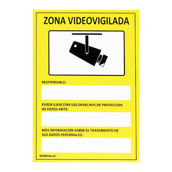 Sign Normaluz Zona videovigilada PVC (15 x 20 cm)
