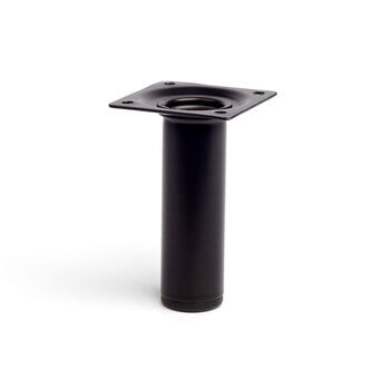 Feet Rei 401g Cylindrical Black Steel Modern (Ø 3 x 10 cm)