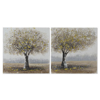 Painting DKD Home Decor Tree (50 x 2,5 x 50 cm) (2 Units)