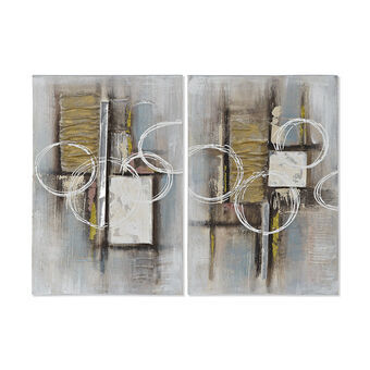 Painting DKD Home Decor Abstract Modern (60 x 3 x 40 cm) (2 Units)