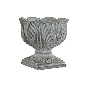 Planter DKD Home Decor Grey Cement Traditional (19 x 19 x 19 cm)