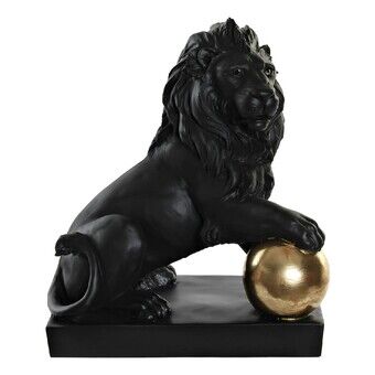 Decorative Figure DKD Home Decor RF-181551 Black Golden Resin Lion 38 x 25 x 44 cm