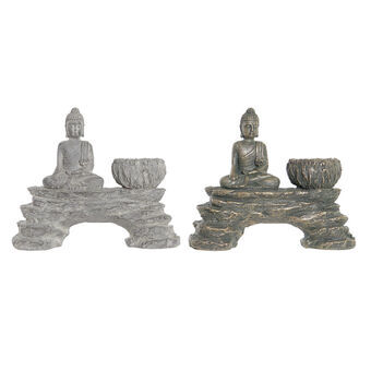 Decorative Figure DKD Home Decor Resin Oriental Buddha (2 pcs)
