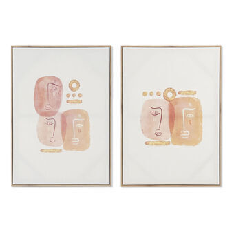Painting DKD Home Decor Abstract (2 pcs) (50 x 3 x 70 cm)