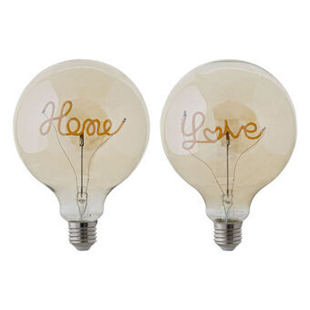 LED lamp DKD Home Decor E27 Amber 220 V 4 W 160 lm (12,5 x 12,5 x 17 cm)