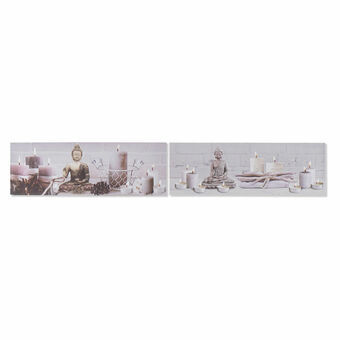 Painting DKD Home Decor Buddha Oriental (2 Units) (90 x 2 x 30 cm)