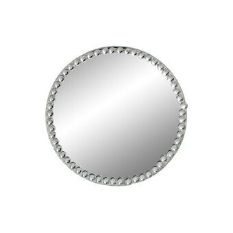 Candleholder DKD Home Decor Crystal Silver Gems (10 x 10 x 0,5 cm)