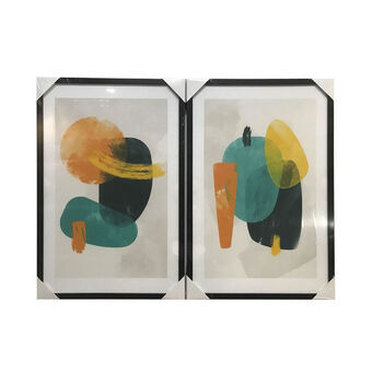 Painting DKD Home Decor Abstract (2 pcs) (40 x 3 x 60 cm)