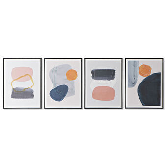 Painting DKD Home Decor Abstract (45 x 2.5 x 60 cm) (4 pcs)
