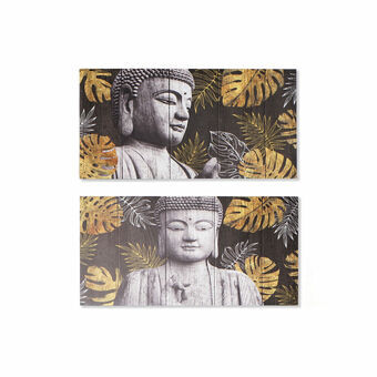 Painting DKD Home Decor Buddha Oriental (80 x 1,8 x 40 cm) (2 Units)