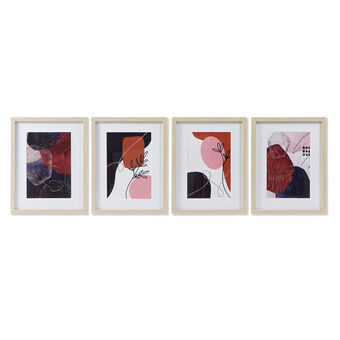 Painting DKD Home Decor Abstract (35 x 2.5 x 45 cm) (4 pcs)