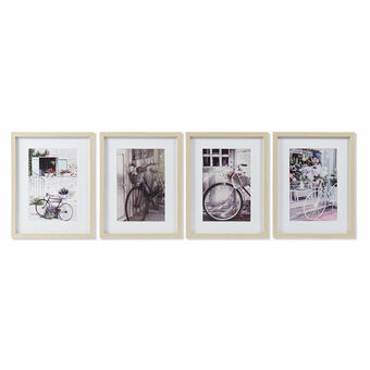 Painting DKD Home Decor S3018195 Bicycle (35 x 2 x 45 cm) (4 Units)