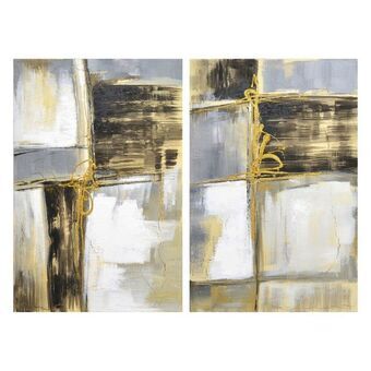 Painting DKD Home Decor Abstract (60 x 3 x 90 cm) (2 pcs)