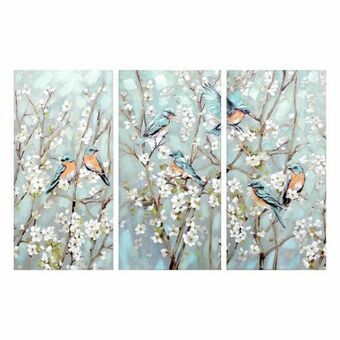 Painting DKD Home Decor S3018309 Oriental Birds (60 x 3 x 120 cm)