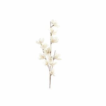 Decorative Flower DKD Home Decor White Polyester (40 x 10 x 135 cm)