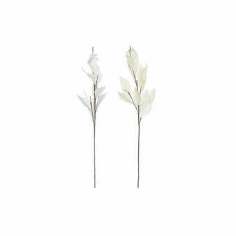 Bouquets DKD Home Decor White Beige Polyester EVA (Ethylvynilacetate) (2 pcs) (35 x 35 x 120 cm)