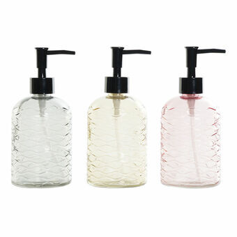 Soap Dispenser DKD Home Decor Yellow Red Green Crystal ABS Urban (3 pcs) (8 x 8 x 18.5 cm)