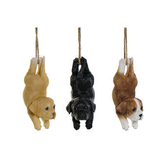Decorative Figure DKD Home Decor Resin Dog (9 x 10.5 x 20 cm) (3 pcs)