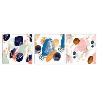 Painting DKD Home Decor Abstract (3 pcs) (30 x 3 x 30 cm)