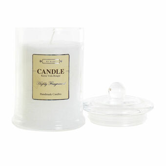 Scented Candle DKD Home Decor White (8.5 x 8.5 x 15 cm)