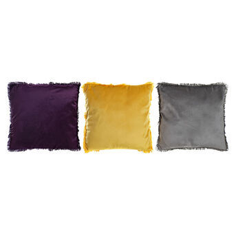 Cushion DKD Home Decor Polyester Modern Fringe (45 x 10 x 45 cm) (3) (3 Units)