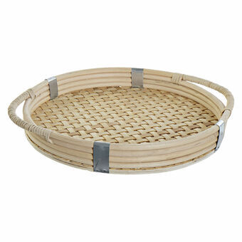 Tray DKD Home Decor Natural wicker (40 x 35 x 5 cm)