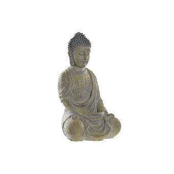 Decorative Figure DKD Home Decor Buddha Resin Light grey (10 x 8 x 16 cm)