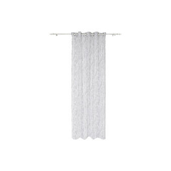 Curtain DKD Home Decor Polyester White Light grey (140 x 270 cm)