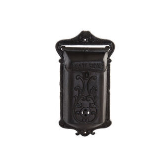 Letterbox DKD Home Decor Brown Cast iron (19 x 7 x 35 cm)