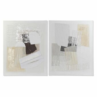 Painting DKD Home Decor 80 x 3,7 x 100 cm Abstract Urban (2 Units)