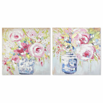 Painting DKD Home Decor 80 x 3 x 80 cm Vase Traditional (2 Units)