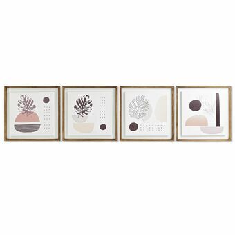 Painting DKD Home Decor Abstract (50 x 2,3 x 50 cm) (4 Units)