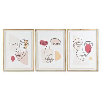 Painting DKD Home Decor Abstract (50 x 2,3 x 70 cm) (3 Units)