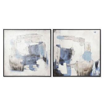 Painting DKD Home Decor Abstract Modern (80 x 4,3 x 80 cm) (2 Units)