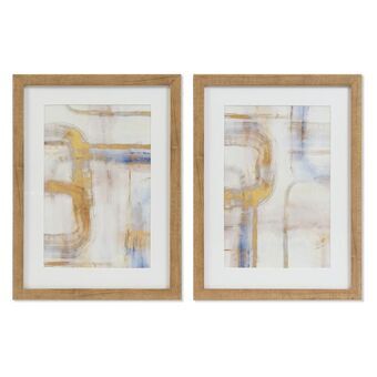 Painting DKD Home Decor Abstract (30 x 3 x 40 cm) (2 Units)