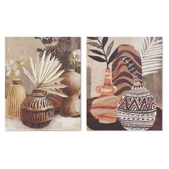 Painting DKD Home Decor Vase Colonial (40 x 3 x 50 cm) (2 Units)