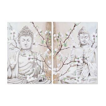 Painting DKD Home Decor Buddha Oriental (50 x 1,8 x 70 cm) (2 Units) (12 Units)
