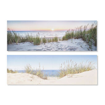 Painting DKD Home Decor Beach Mediterranean (2 Units) (90 x 2 x 30 cm)