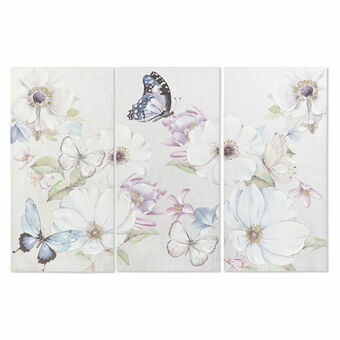Painting DKD Home Decor Butterflies (50 x 2,5 x 100 cm)