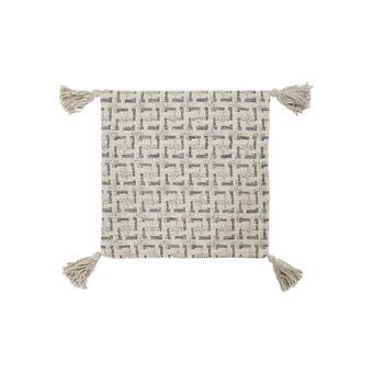 Cushion cover DKD Home Decor Beige Modern Fringe (60 x 3 x 60 cm)