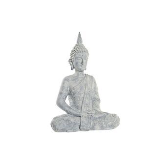 Decorative Figure DKD Home Decor Buddha Resin Light grey (28 x 19 x 41 cm)