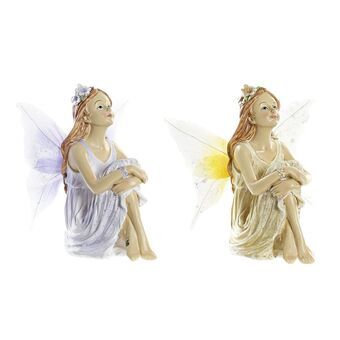 Decorative Figure DKD Home Decor Resin Fairy (16 x 11 x 16 cm) (2 Units)